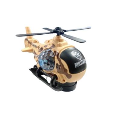 Imagem de Brinquedo Helicóptero Spray Hélice Solta Fumaça Com Luz  e Som - BO DA