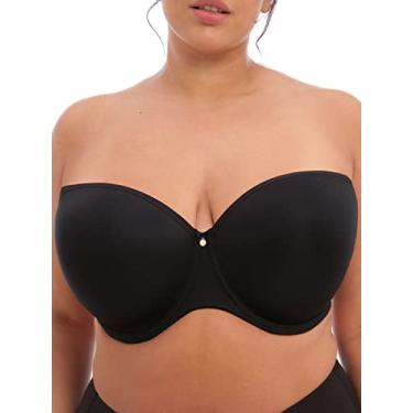Imagem de Elomi Cobertura total feminina plus size, Preto, 42F