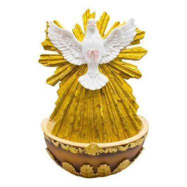 Imagem de Enfeite De Parede Imagem Espírito Santo Com Pia - 19cm - Minas de Pres