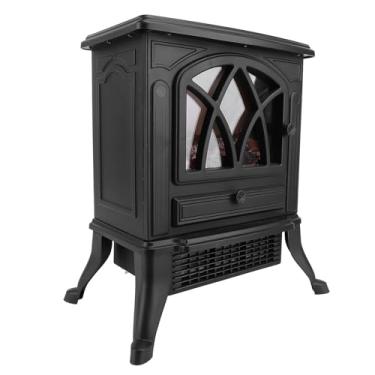 Imagem de Aquecedor Elétrico de Ambiente, Efeito de Chama 3D Aquecimento Rápido Aquecedor Elétrico de Lareira Aquecedor Com Efeito de Economia de Energia Mini Aquecedor Pessoal para