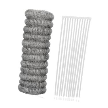 Imagem de IEUDNS Máquina de lavar, acessório para armadilha de fiapos, premium, à prova de ferrugem, fácil instalação, malha de filtro de mangueira com abraçadeiras de, 12 PeÇas
