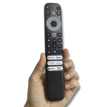 Imagem de Controle Remoto Compatível TCL Smart TV Rc902v - Com COMANDO DE VOZ - Botões Smart, Substitui o Modelo Original Teclas de Atalho