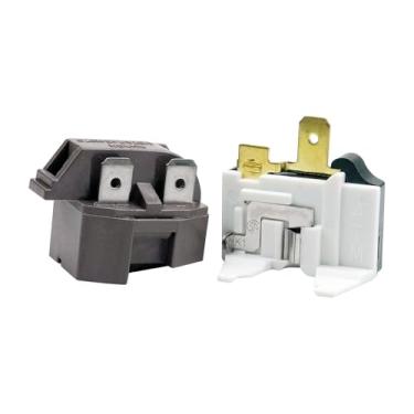 Imagem de PTC Relé Compressor de Arranque de Geladeira 4387913 4 Pinos e 1/2HP Refrigerador Protetor de Sobrecarga Substituição para Whirl-Pool Frigidaire GE KitchenAid LG Magic Chef Ken more Roper Estate