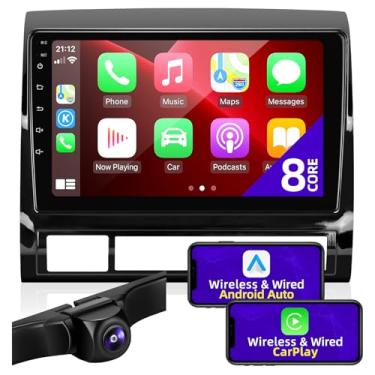 Imagem de CGOGC Para Toyota Tacoma Radio 2005-2015 compatível com Carplay sem fio Android Auto 8core 1280X720 Atualização de tela sensível ao toque Android Car Stereo Bluetooth GPS FM/AM 5GWIFI Unidade de