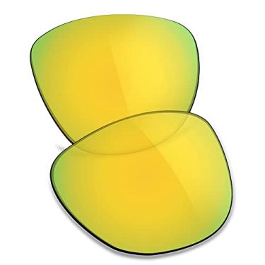 Imagem de TRUSHELL Lentes de reposição polarizadas para óculos de sol Oakley Frogskins Mix OO9428 Amarelo dourado - Polarizado