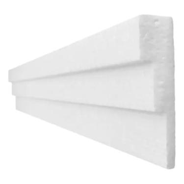 Imagem de Moldura Roda Teto Isopor EPS Sanca Kit com 5 Metros 15 cm - Modelo KUAD3d15