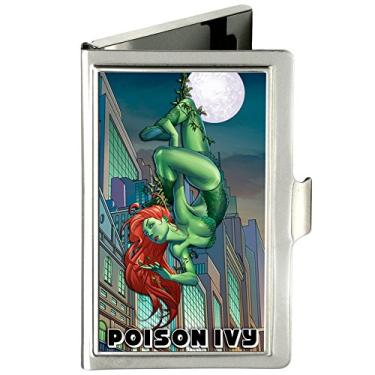 Imagem de Buckle-Down Porta-cartões de visita – Ivy veneno pendurado de cabeça para baixo, lua e paisagem urbana – pequeno