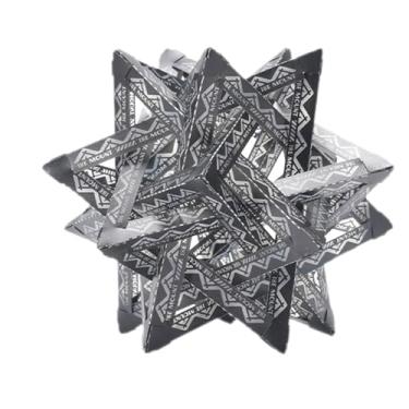 Imagem de WeiLaiKeQi Abajur de decoração para áreas externas, fácil de instalar, geométrico, leve, cobertura de luz para pesca, hotel, caminhadas, churrasco, quarto, Preto