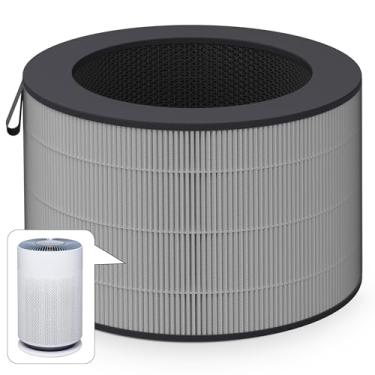 Imagem de Filtro PuriCare 360 compatível com purificadores LG PuriCare 360, modelo AS601HBB0, H13 HEPA e filtro de carvão ativado, 1 pacote