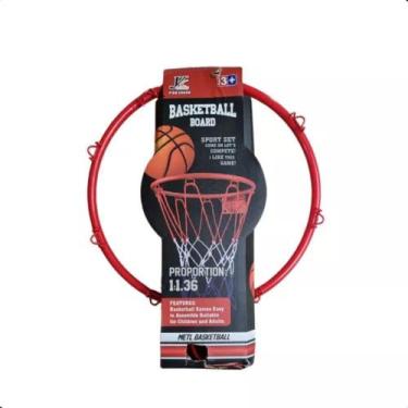 Imagem de Kit aro e cesta para basquete - bazar do saara