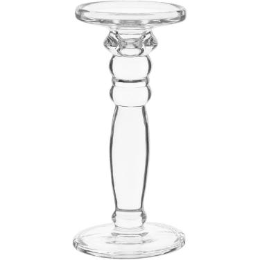 Imagem de CASTIÇAL DECORATIVO PORTA VELA HOME&CO ECO CRYSTAL 24x11x11cm TRANSPARENTE