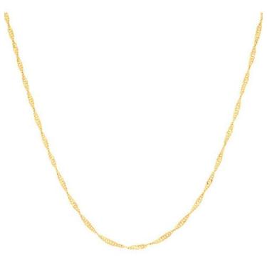 Imagem de Cordão Formada Por Fio Cingapura 50 Cm Rommanel 530591, Branco, 50