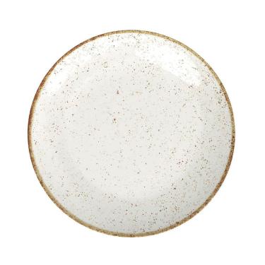 Imagem de Prato Raso Tramontina Rústico Marrom Em Porcelana Decorada 28 Cm Tramontina