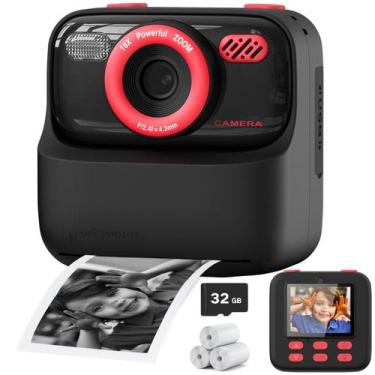 Imagem de Câmera infantil de impressão instantânea Cimizi 1080P HD de lente dupl