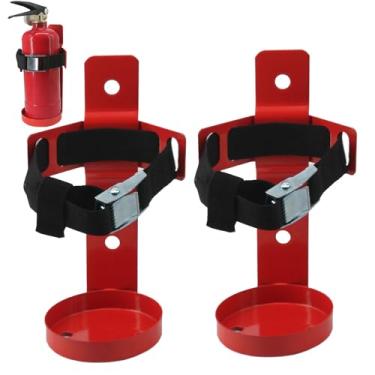 Imagem de shankala Suporte Para Extintor De Incêndio, Metal Parede, Compatível Com Extintores Incêndio 2,5 Lb, Camada Pó Vermelho (2,5 Lb 2 Peças)
