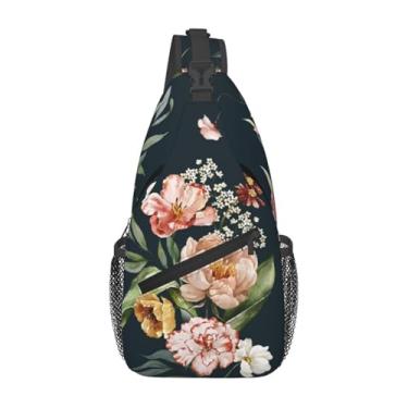 Imagem de SURERUIM Bolsa tiracolo casual, bolsa de ombro, bolsa de ombro, personalizada, academia, esportes, viagem, trilhas, mochila para mulheres e homens, Rosa, amarelo, 3.5" x 7.5" x 15.3"