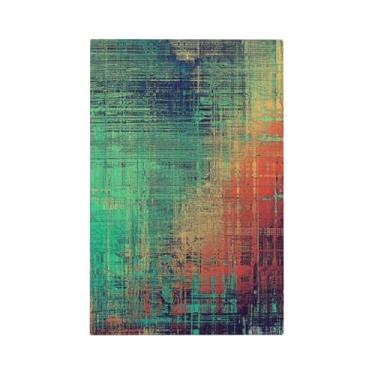 Imagem de Pátina de cobre enferrujado verde musgo enferrujado 1 gangue capa de interruptor de luz placa de parede em branco decorativa para banheiro, casa, sala de estar, quarto, painel de arte decorado