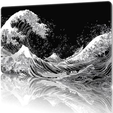 Imagem de MTG Playmat Magic Card Playmat Games Mat,TCG & CCG Card Games PlayMat with Free Storage Bags Size 24 x 14 Inches (No with Zones,Sea01)