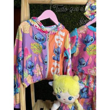 Imagem de Jaqueta bomber Stitch corta vento estampada - Alice que me disse, Rosa