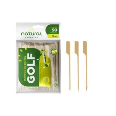 Imagem de Espeto Bambú Golf Petiscos Lanches 9 Cm - 250 Unidades - Natural Produ