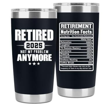 Imagem de PRPinkRain Retirement Gifts for Men 57,407.8-597.0 g Black Retirement Tumbler Cup, Best Funny Retired Idea Gifts for Teachers, Coworkers, Boss Doctors