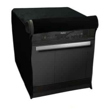 Imagem de CAPA PARA LAVA LOUÇAS PHILCO 8 SERVIÇOS IMPERMEÁVEL FLEX (Preto)