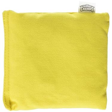 Imagem de Backyard Champs Conjunto de 453 g amarelo autêntico cornhole 4 unidades