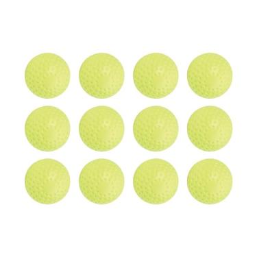 Imagem de Champion Sports Bolas de softball para máquina de arremesso ondulado de 30,5 cm - Construção de poliuretano - coordenação olho-mão, prática de bater e campo - uso interno/externo - pacote com 12
