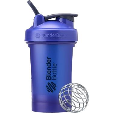 Imagem de BlenderBottle Coqueteleira clássica V2 perfeita para shakes de proteína e pré-treino, 590 ml, azul reflexo