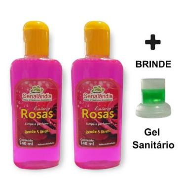 Imagem de 2 Essência Ambiente 140ml Odorizador Limpador Multiuso Perfumado Conce