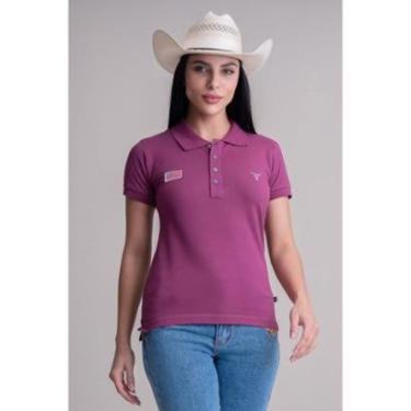Imagem de CAMISA POLO FEMININA TEXAS FARM - NEW STYLE - CPF007 - ROXO AMORA-Feminino