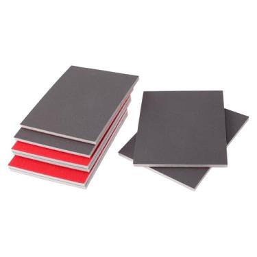 Imagem de TUCKBOLD 8 peças de esponja de lixa fina P1500 de 14 x 11 cm, laváveis para paredes de gesso de metal, madeira, pintura automotiva, plástico, faça você mesmo, 0,5 polegadas