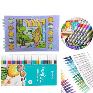 Imagem de Kit Caderno para Colorir Bobbie Goods Menino e Menina Com Caneta - dis