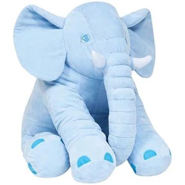 Imagem de Almofada Elefante Gigante 60cm Rosa Azul Cinza Bu (Azul)