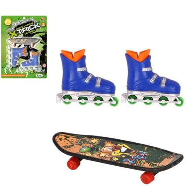 Imagem de Patins Skate Dedo Rampa Fingerboard Brinquedo Radical - X-Trick
