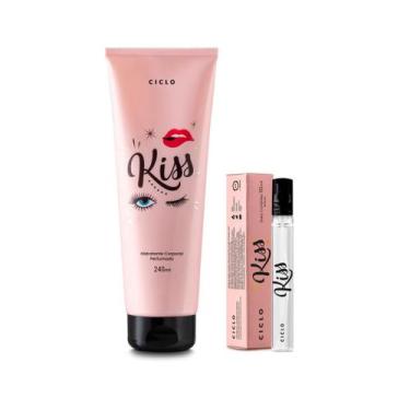 Imagem de Kit Kiss Deo Colônia 10ml + Hidratante 240ml - Ciclo Cosméticos