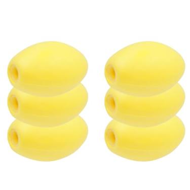 Imagem de JEZERO Boias de pesca em águas profundas: ótimo para marcadores de trilha, boias de doca, boia de natação, kit de âncora de caiaque, boia de piscina, caranguejo e barcos | amarelo, 15 x 7,6 cm, pacote