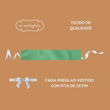 Imagem de Faixa Lisa VERDE BANDEIRA Infantil Acessorio Festa Casamento Batizado 