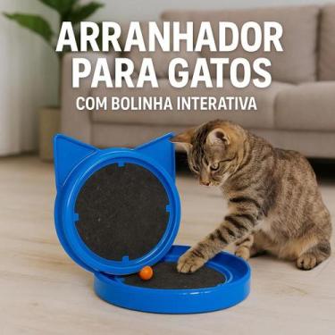 Imagem de Arranhador Gatos Antistress Pets Cachorro Bolinha Interativa Brinquedo