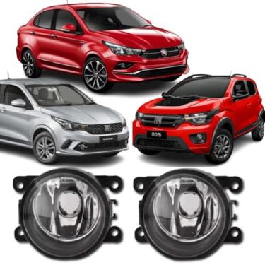 Imagem de Kit Par Farol Milha Neblina Fiat Argo Cronos Mobi 2017 A2023
