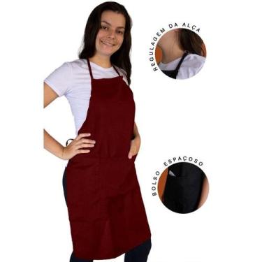 Imagem de 10 Avental de Tecido com Bolso na Frente, Alça e Fivelas de Regulagem 