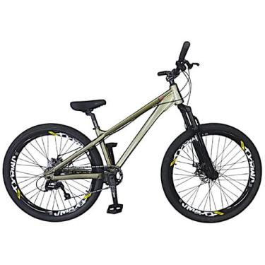 Imagem de BICICLETA GIOS DIRT JUMP 7v - ARO 26, Titanio, Preto, UNI
