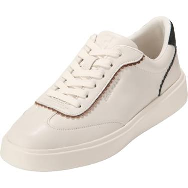 Imagem de Cole Haan Tênis feminino Grand Crosscourt Arlowe, Couro marfim/couro preto, 41