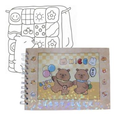 Imagem de Livro De Colorir Pintar Bobbie Capivara Capa Dura 50 Páginas - Bobbie 