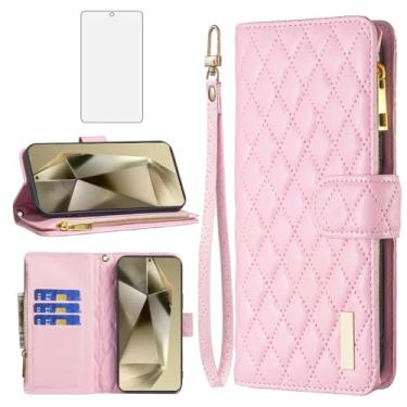 Imagem de Asuwish Capa de telefone para Samsung Galaxy S24 Ultra 5G capa carteira com protetor de tela de vidro temperado e suporte de cartão de crédito flip de couro acessórios para celular S24Ultra 24S S 24