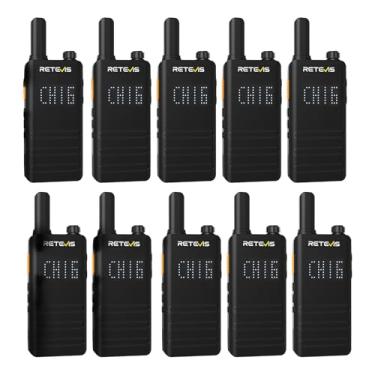 Imagem de Retevis Walkie Talkies Pequenos B3H Com Display Led, Nova Versão Do Rt22 (3.0), Ultrafinos, Recarregáveis Via Usb-C, Bateria De 1620 Mah, Rádios Bidirecionais Portáteis Frs Para Hotéis, Escolas E Re