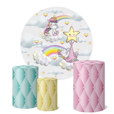 Imagem de Trio Capas Cilindro + Painel 1,50m Unicornio (K1UNI007)
