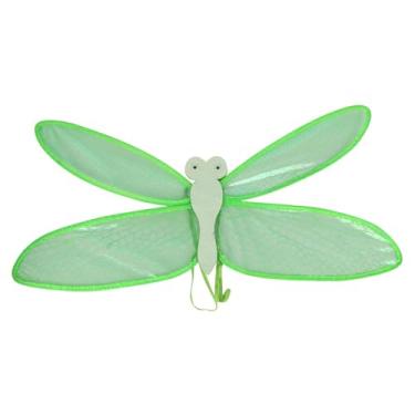 Imagem de Fiocias Fantasia de libélula com asas de fada, fantasia de dramatização para festas de aniversário, Verde