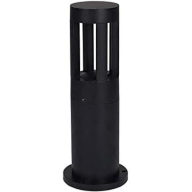 Imagem de Luzes De Poste Ao Ar Livre Iluminação De Caminho Ao Ar Livre, Lanterna De Pilar à Prova D'água Ip65 Lâmpada De Coluna Led Luz Redonda De Poste De Jardim De Alumínio, Lâmpada De Poste Alto M