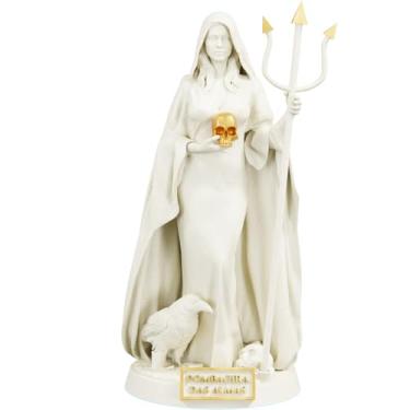 Imagem de Estátua Pombagira das Almas Imagem Umbanda Candomblé (Cor Mármore Dourado)